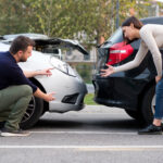 two people arguing about rear-end collision fault two people arguing about rear-end collision fault